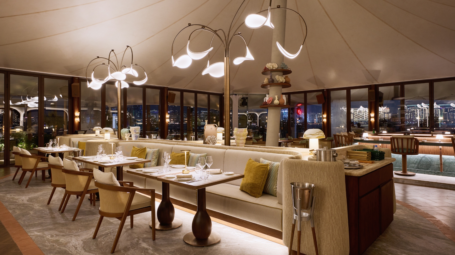 Riviera-Inspired Interiors at Casea 101 by Yannick Alléno